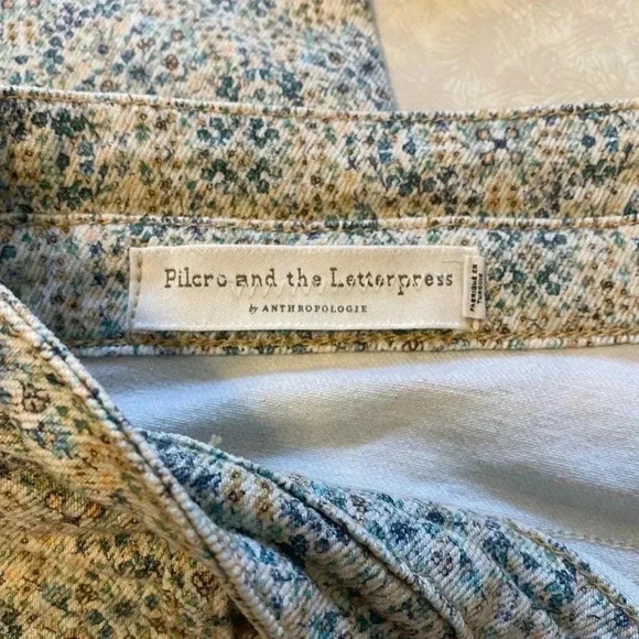 Anthropologie PILCRO ULTRA HIGH-RISE SLIM BUTTON FRONT UTILITY ANKLE JEANS Sz 27 - Picture 7 of 10